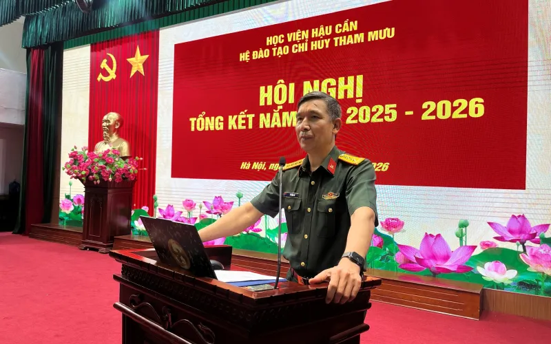 HỆ ĐÀO TẠO CHỈ HUY THAM MƯU XÂY DỰNG QUYẾT TÂM CAO, PHẤN ĐẤU HOÀN THÀNH XUẤT SẮC NHIỆM VỤ NĂM HỌC 2026 - 2027