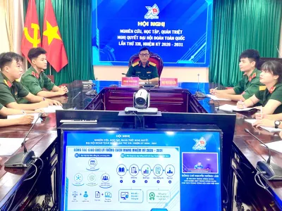 TUỔI TRẺ HỌC VIỆN HẬU CẦN HỌC TẬP, QUÁN TRIỆT NGHỊ QUYẾT ĐẠI HỘI ĐOÀN TOÀN QUỐC LẦN THỨ XIII