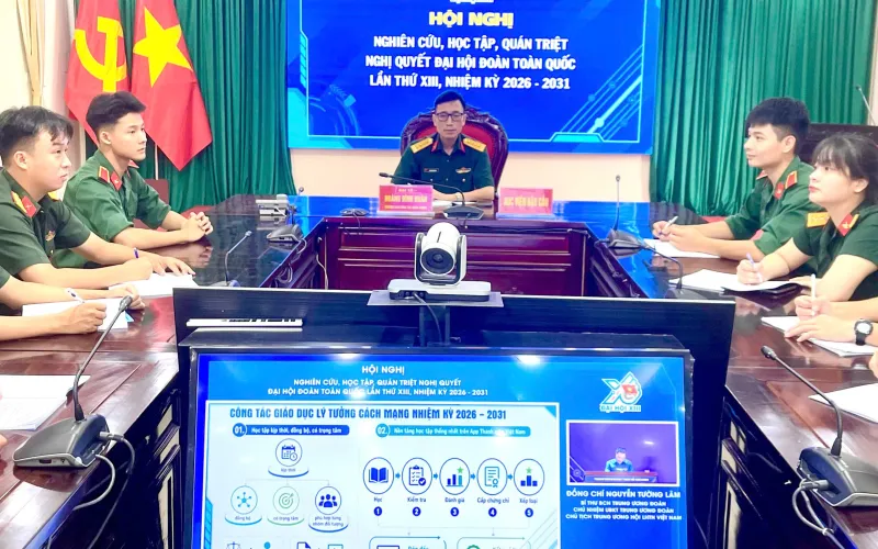 TUỔI TRẺ HỌC VIỆN HẬU CẦN HỌC TẬP, QUÁN TRIỆT NGHỊ QUYẾT ĐẠI HỘI ĐOÀN TOÀN QUỐC LẦN THỨ XIII