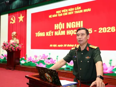 HỆ ĐÀO TẠO CHỈ HUY THAM MƯU TỔ CHỨC HỘI NGHỊ TỔNG KẾT NĂM HỌC 2025-2026