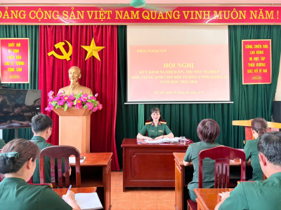 KHOA NGOẠI NGỮ TỔ CHỨC HỘI NGHỊ RÚT KINH NGHIỆM ÔN, THI TỐT NGHIỆP MÔN TIẾNG ANH CHO CỬ NHÂN PHÂN ĐỘI KHÓA 29