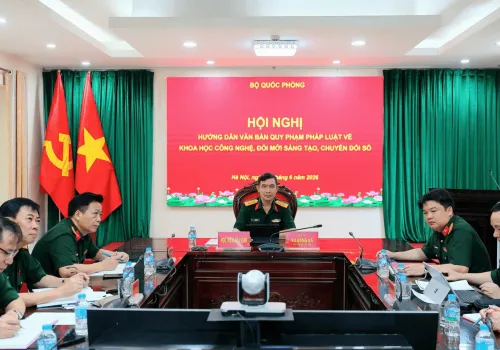 HỌC VIỆN HẬU CẦN DỰ HỘI NGHỊ HƯỚNG DẪN VĂN BẢN QUY PHẠM PHÁP LUẬT VỀ KHOA HỌC CÔNG NGHỆ, ĐỔI MỚI SÁNG TẠO, CHUYỂN ĐỔI SỐ