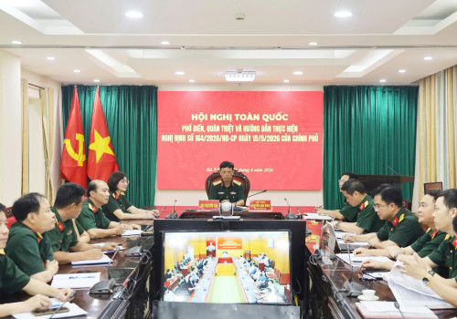 Học viện Hậu cần tham dự Hội nghị trực tuyến toàn quốc quán triệt, triển khai Nghị định số 164/2026/NĐ-CP về kiểm soát tài sản, thu nhập