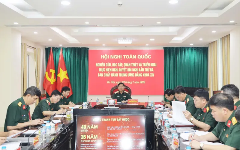 HỌC VIỆN HẬU CẦN THAM GIA HỘI NGHỊ TOÀN QUỐC NGHIÊN CỨU, HỌC TẬP, QUÁN TRIỆT VÀ TRIỂN KHAI THỰC HIỆN NGHỊ QUYẾT HỘI NGHỊ LẦN THÚ BA BAN CHẤP HÀNH TRUNG ƯƠNG ĐẢNG KHÓA XIV