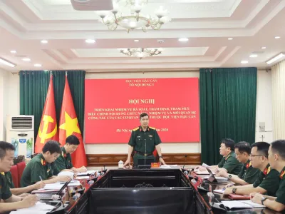 HỌC VIỆN HẬU CẦN TỔ CHỨC HỘI NGHỊ TRIỂN KHAI NHIỆM VỤ RÀ SOÁT, THẨM ĐỊNH, THAM MƯU ĐIỀU CHỈNH NỘI DUNG CHỨC NĂNG, NHIỆM VỤ VÀ MỐI QUAN HỆ CÔNG TÁC CỦA CÁC CƠ QUAN TRỰC THUỘC HỌC VIỆN