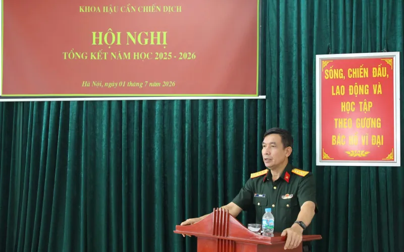 KHOA HẬU CẦN CHIẾN DỊCH HOÀN THÀNH XUẤT SẮC NHIỆM VỤ NĂM HỌC 2025 - 2026