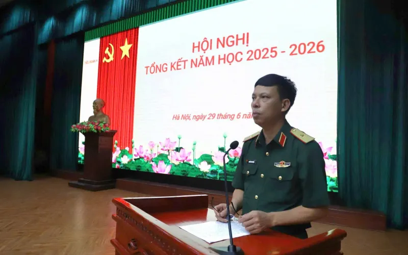 TIỂU ĐOÀN 4 TỔ CHỨC THÀNH CÔNG HỘI NGHỊ TỔNG KẾT NĂM HỌC 2025 - 2026