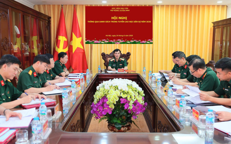 HỘI ĐỒNG TUYỂN SINH SAU ĐẠI HỌC HỌC VIỆN HẬU CẦN THÔNG QUA DANH SÁCH TRÚNG TUYỂN CAO HỌC HỆ DÂN SỰ NĂM 2026