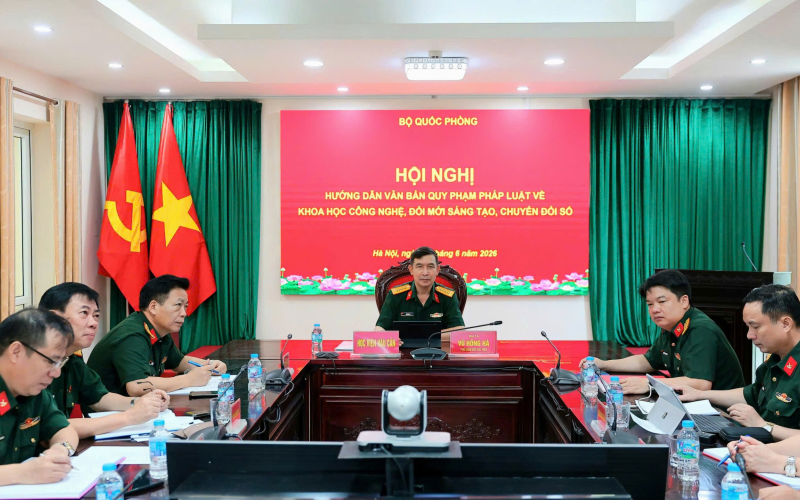 HỌC VIỆN HẬU CẦN DỰ HỘI NGHỊ HƯỚNG DẪN VĂN BẢN QUY PHẠM PHÁP LUẬT VỀ KHOA HỌC CÔNG NGHỆ, ĐỔI MỚI SÁNG TẠO, CHUYỂN ĐỔI SỐ