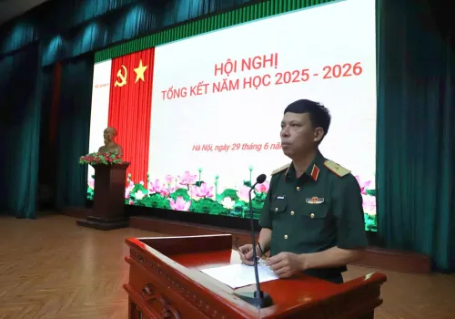 TIỂU ĐOÀN 4 TỔ CHỨC THÀNH CÔNG HỘI NGHỊ TỔNG KẾT NĂM HỌC 2025 - 2026