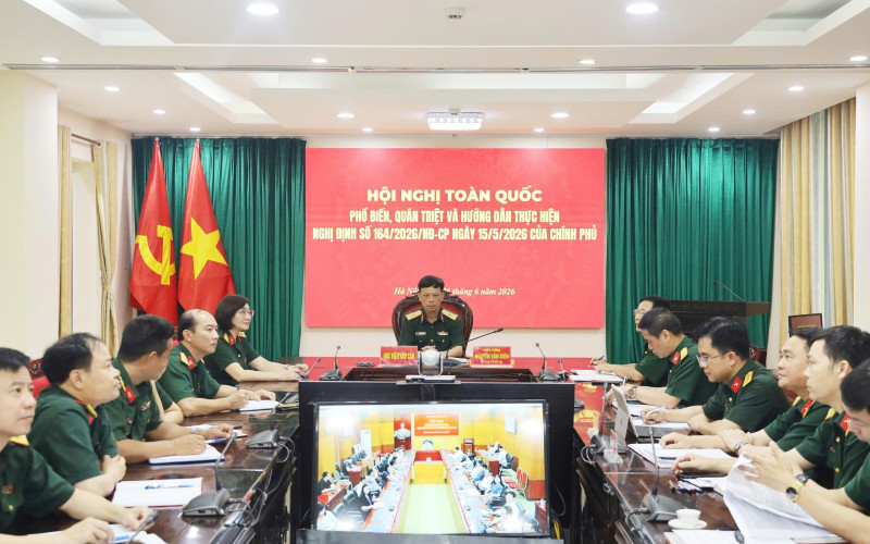 Học viện Hậu cần tham dự Hội nghị trực tuyến toàn quốc quán triệt, triển khai Nghị định số 164/2026/NĐ-CP về kiểm soát tài sản, thu nhập