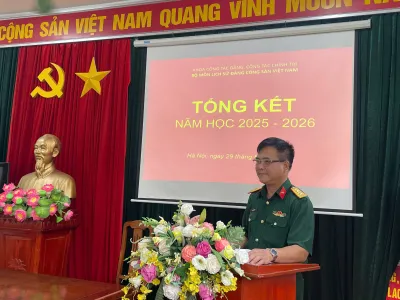 BỘ MÔN LỊCH SỬ ĐẢNG CỘNG SẢN VIỆT NAM TỔNG KẾT NĂM HỌC 2025 - 2026: GIỮ VỮNG CHẤT LƯỢNG GIẢNG DẠY, ĐẨY MẠNH NGHIÊN CỨU KHOA HỌC VÀ CHUYỂN ĐỔI SỐ