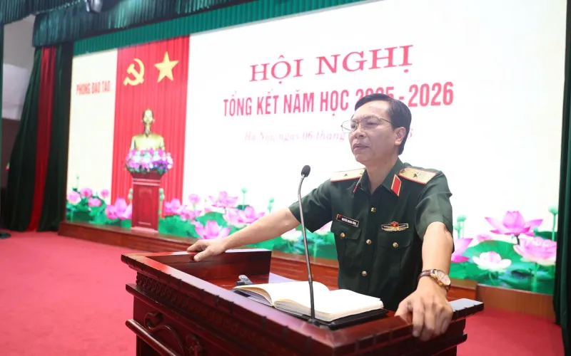 PHÒNG ĐÀO TẠO, HỌC VIỆN HẬU CẦN TỔ CHỨC HỘI NGHỊ TỔNG KẾT NĂM HỌC 2025 - 2026