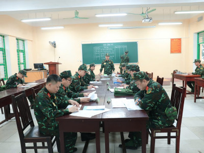 HỌC VIỆN HẬU CẦN TỔ CHỨC DIỄN TẬP CHỈ HUY - CƠ QUAN 1 BÊN 2 CẤP TRÊN BẢN ĐỒ KẾT HỢP THỰC ĐỊA CHO HỌC VIÊN CÁC CHUYÊN NGÀNH