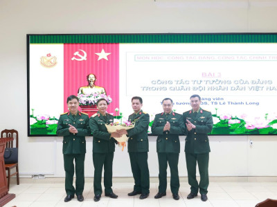 HỌC VIỆN HẬU CẦN TĂNG CƯỜNG BỒI DƯỠNG, TRUYỀN THỤ KIẾN THỨC, KỸ NĂNG TIẾN HÀNH CÔNG TÁC TƯ TƯỞNG CHO HỌC VIỆN
