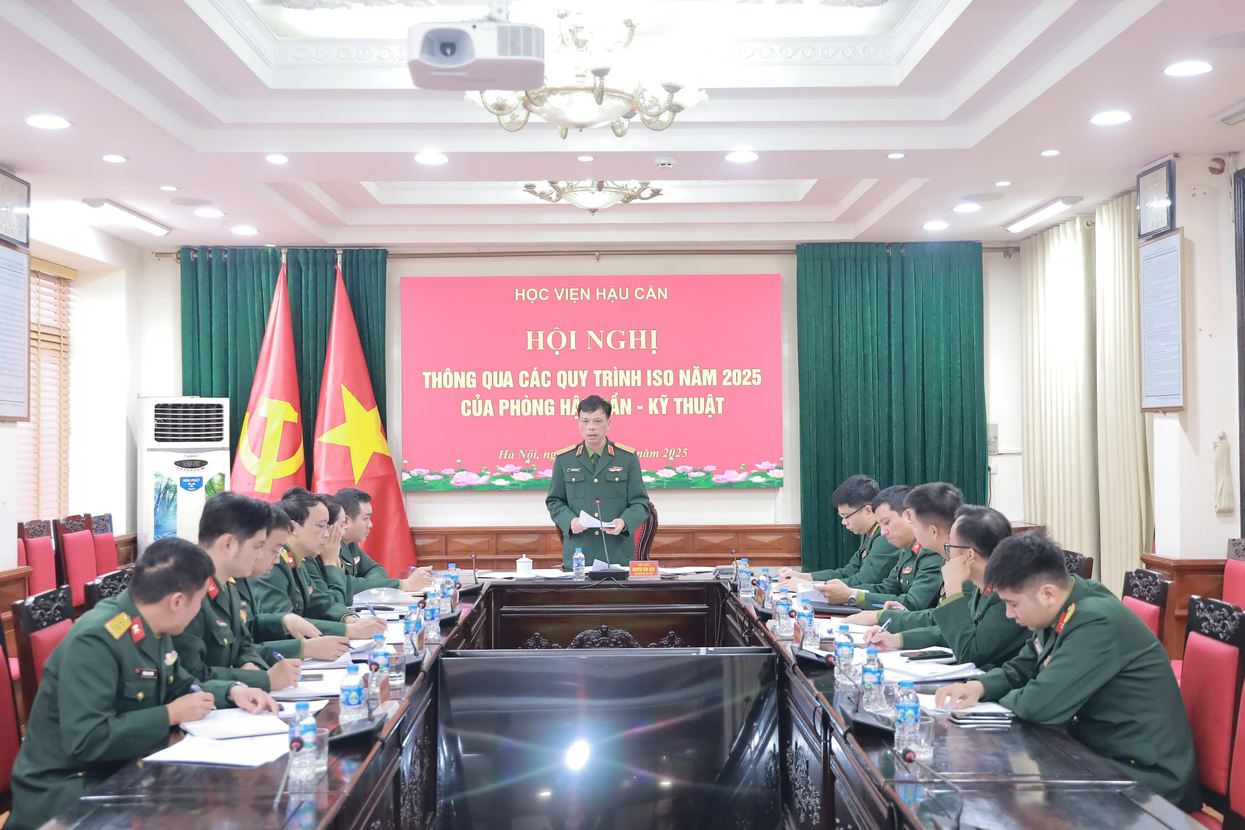 HỌC VIỆN HẬU CẦN TỔ CHỨC HỘI NGHỊ THÔNG QUA  CÁC QUY TRÌNH ISO NĂM 2025 CỦA PHÒNG HẬU CẦN – KỸ THUẬT