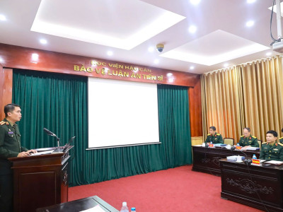 HỌC VIỆN HẬU CẦN TỔ CHỨC BẢO VỆ LUẬN ÁN CẤP CƠ SỞ CHO NGHIÊN CỨU SINH BUN XAI CHA LƠN SÚC