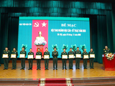 HỌC VIỆN HẬU CẦN BẾ MẠC HỘI THAO  NGÀNH HẬU CẦN - KỸ THUẬT NĂM 2025