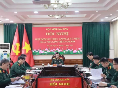 HỌC VIỆN HẬU CẦN TỔ CHỨC HỘI NGHỊ HIỆP ĐỒNG CHUẨN BỊ GẶP MẶT KỶ NIỆM 43 NĂM NGÀY NHÀ GIÁO VIỆT NAM 20/11
