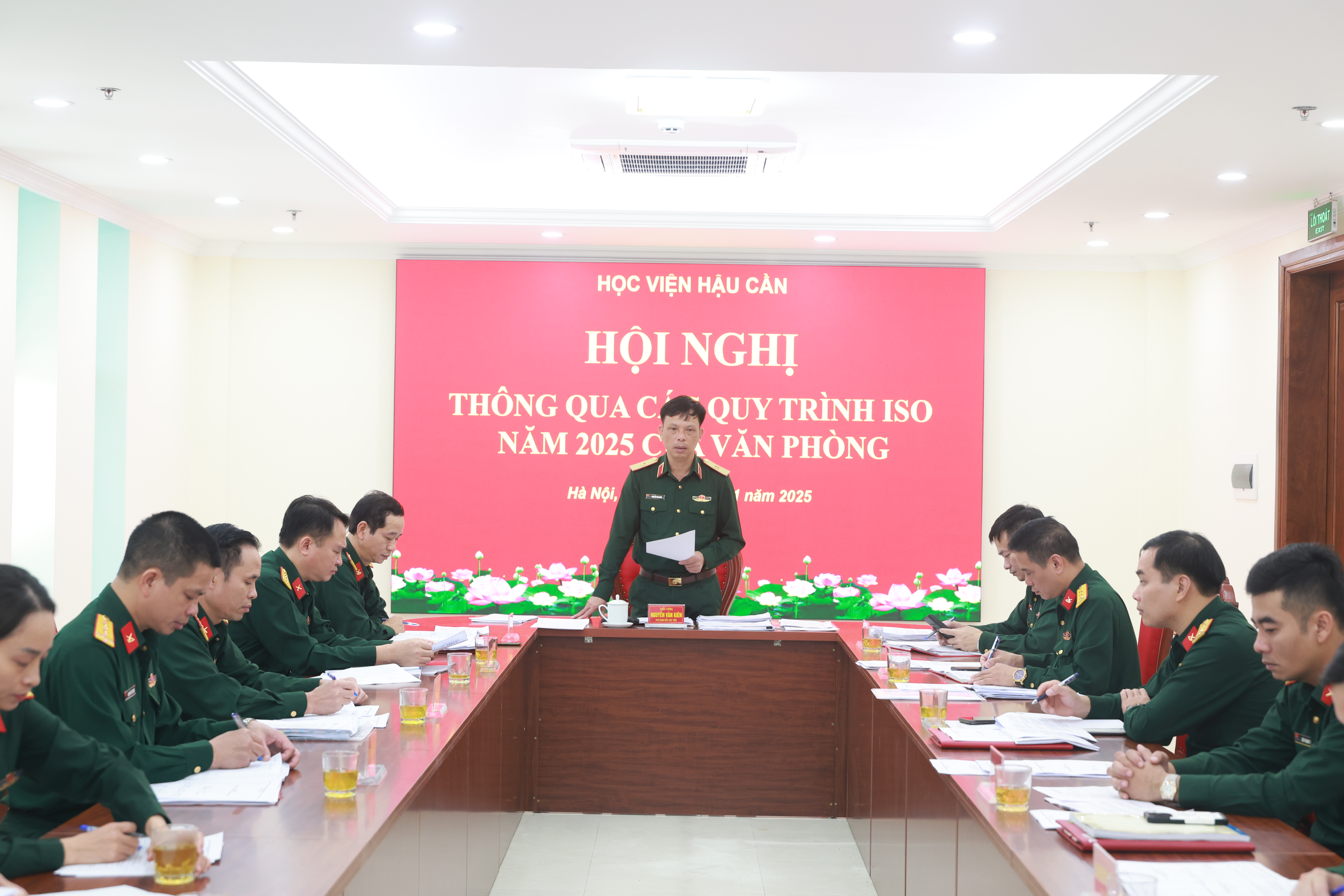 HỌC VIỆN HẬU CẦN TỔ CHỨC HỘI NGHỊ  THÔNG QUA CÁC QUY TRÌNH ISO NĂM 2025