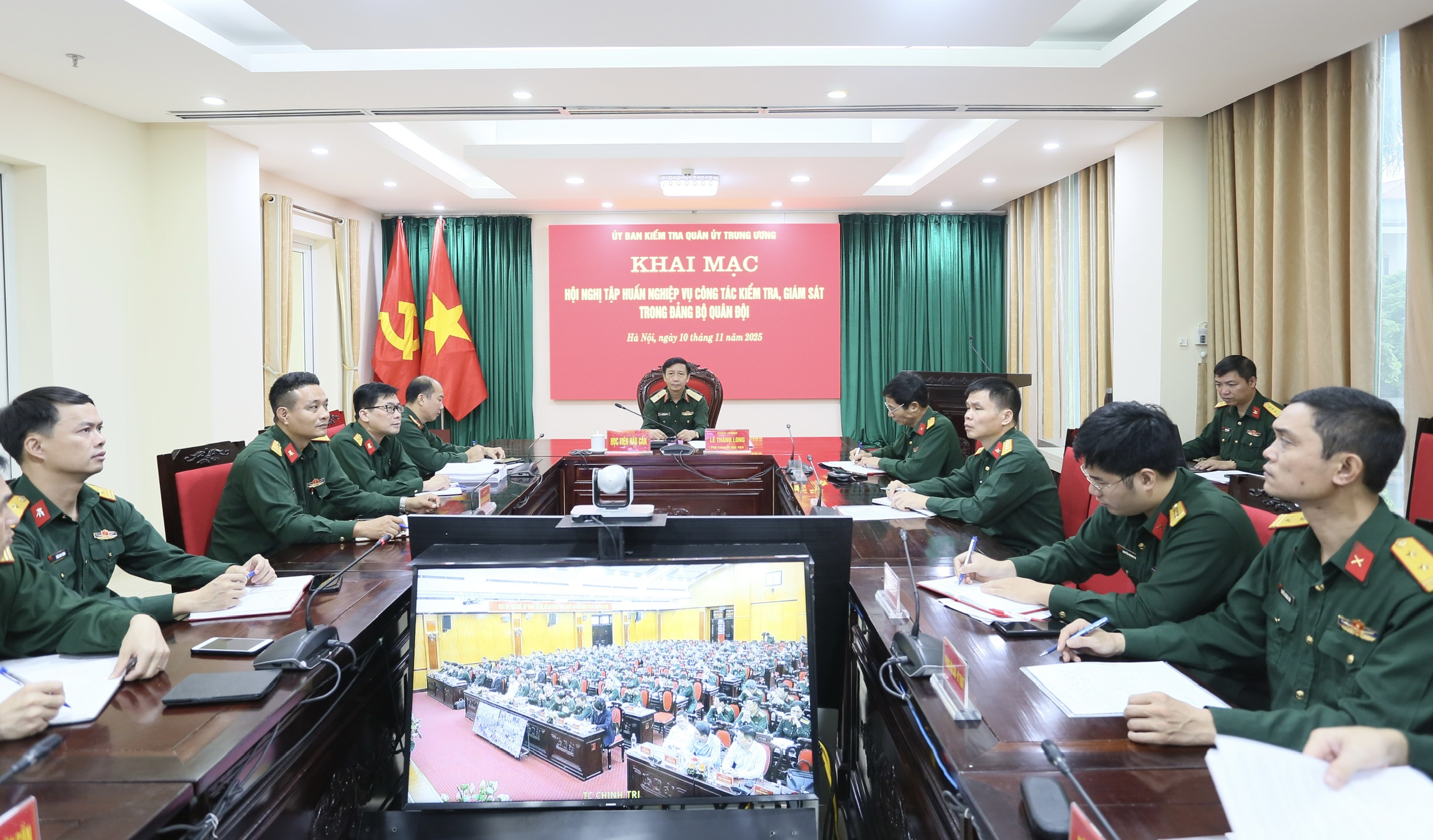 HỌC VIỆN HẬU CẦN DỰ TẬP HUẤN NGHIỆP VỤ  CÔNG TÁC KIỂM TRA, GIÁM SÁT TRONG ĐẢNG BỘ QUÂN ĐỘI NĂM 2025