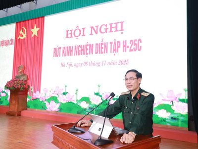 TỪ KẾT QUẢ DIỄN TẬP H-25C – CHỦ ĐỘNG QUÁN TRIỆT, TRIỂN KHAI NHIỆM VỤ DIỄN TẬP H-25D