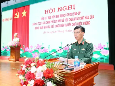 HỌC VIỆN HẬU CẦN TỔNG KẾT THỰC HIỆN NGHỊ ĐỊNH SỐ 76/2016/NĐ-CP CỦA CHÍNH PHỦ