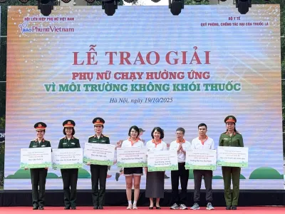 PHỤ NỮ HỌC VIỆN HẬU CẦN LAN TỎA THÔNG ĐIỆP  “VÌ MÔI TRƯỜNG KHÔNG KHÓI THUỐC”