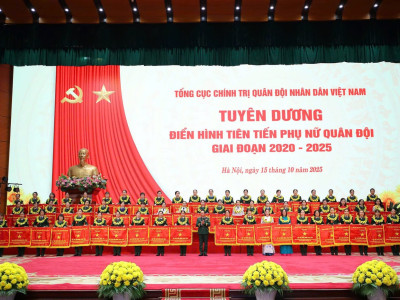 NHIỀU TẬP THỂ, CÁN BỘ, HỘI VIÊN PHỤ NỮ HỌC VIỆN HẬU CẦN ĐƯỢC VINH DANH, TUYÊN DƯƠNG, KHEN THƯỞNG ĐIỂN HÌNH TIÊN TIẾN PHỤ NỮ QUÂN ĐỘI GIAI ĐOẠN 2020 - 2025