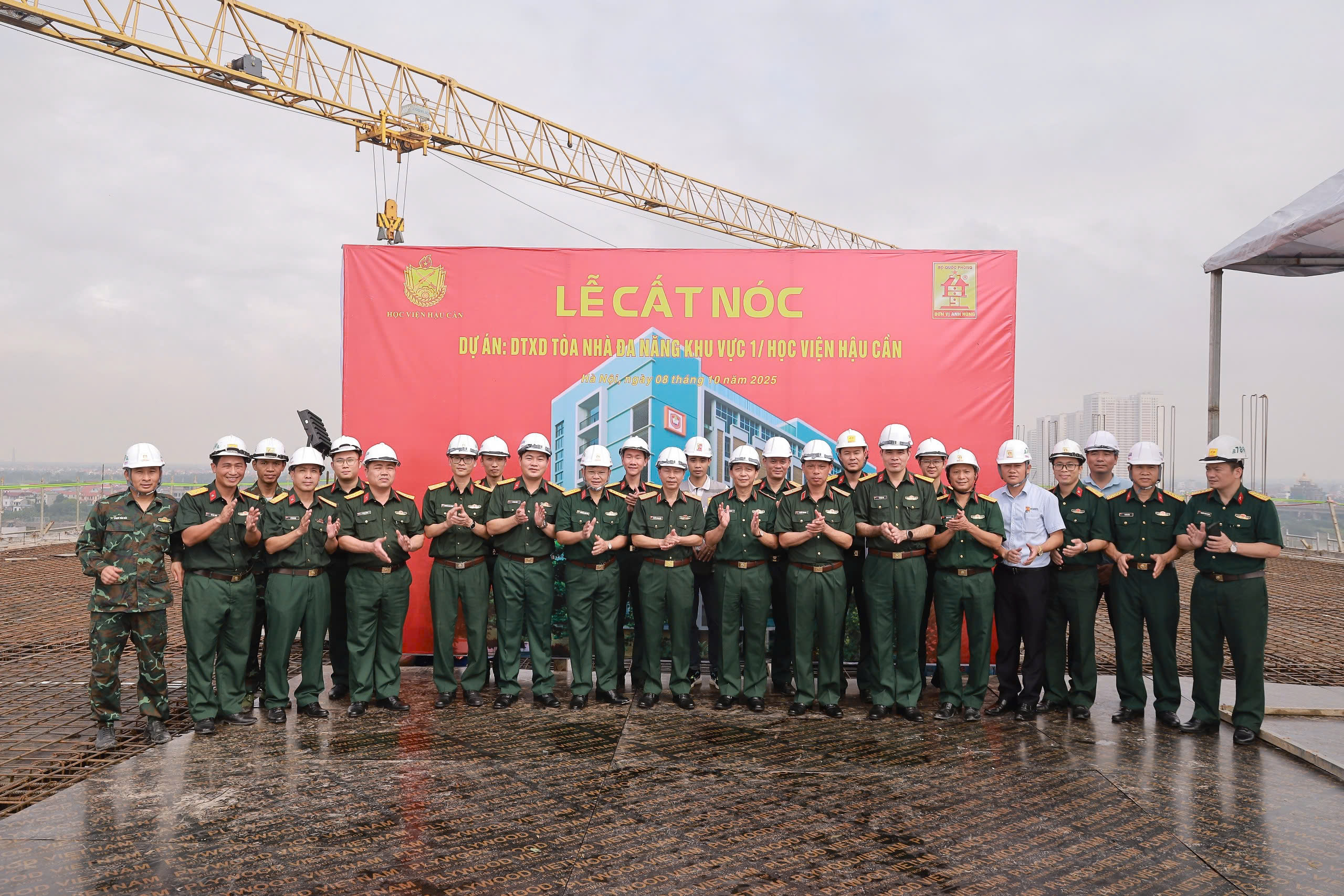 HỌC VIỆN HẬU CẦN ĐẨY NHANH TIẾN ĐỘ THỰC HIỆN DỰ ÁN TOÀ NHÀ ĐA NĂNG, KHU VỰC 1