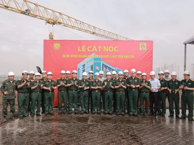 HỌC VIỆN HẬU CẦN ĐẨY NHANH TIẾN ĐỘ THỰC HIỆN DỰ ÁN TOÀ NHÀ ĐA NĂNG, KHU VỰC 1