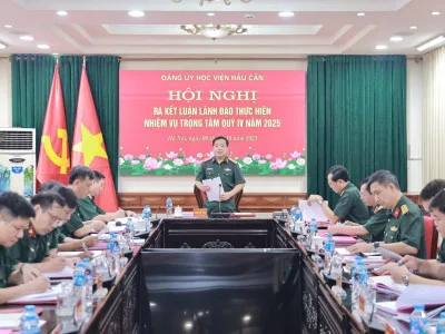 ĐẢNG ỦY HỌC VIỆN HẬU CẦN ĐỘT PHÁ NÂNG CAO CHẤT LƯỢNG THỰC HIỆN NHIỆM VỤ QUÝ IV NĂM 2025