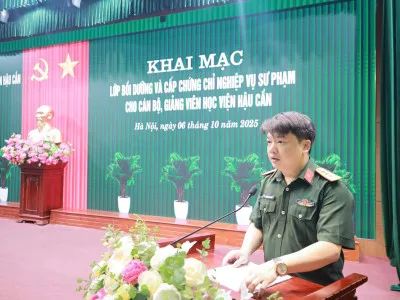HỌC VIỆN HẬU CẦN ĐỘT PHÁ NÂNG CAO CHẤT LƯỢNG ĐỘI NGŨ  CÁN BỘ, GIẢNG VIÊN ĐÁP ỨNG YÊU CẦU, NHIỆM VỤ TRONG TÌNH HÌNH MỚI