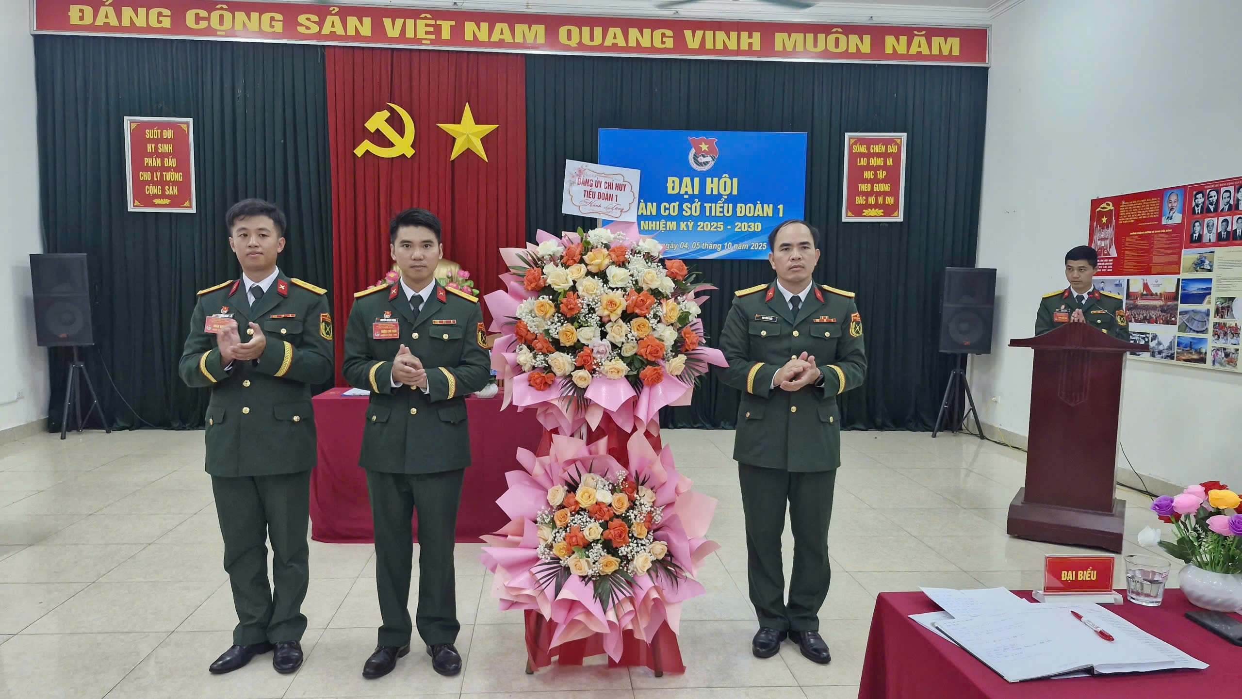 ĐOÀN CƠ SỞ TIỂU ĐOÀN 1 TỔ CHỨC THÀNH CÔNG ĐẠI HỘI NHIỆM KỲ 2025 – 2030