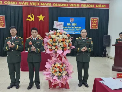 ĐOÀN CƠ SỞ TIỂU ĐOÀN 1 TỔ CHỨC THÀNH CÔNG ĐẠI HỘI NHIỆM KỲ 2025 – 2030
