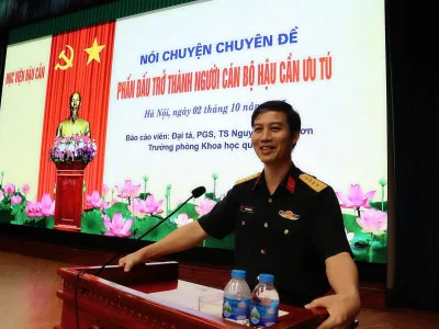 PHẤN ĐẤU TRỞ THÀNH NGƯỜI CÁN BỘ HẬU CẦN ƯU TÚ