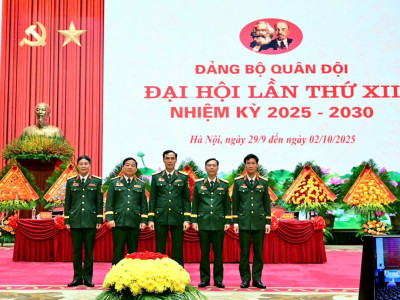 ĐOÀN ĐẠI BIỂU ĐẢNG BỘ HỌC VIỆN HẬU CẦN THAM DỰ ĐẠI HỘI  ĐẠI BIỂU ĐẢNG BỘ QUÂN ĐỘI LẦN THỨ XII, NHIỆM KỲ 2025 - 2030
