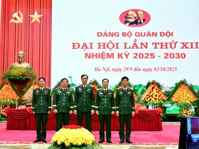 ĐOÀN ĐẠI BIỂU ĐẢNG BỘ HỌC VIỆN HẬU CẦN THAM DỰ ĐẠI HỘI  ĐẠI BIỂU ĐẢNG BỘ QUÂN ĐỘI LẦN THỨ XII, NHIỆM KỲ 2025 - 2030