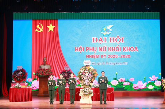 HỘI PHỤ NỮ KHỐI KHOA, HỌC VIỆN HẬU CẦN  TỔ CHỨC THÀNH CÔNG ĐẠI HỘI NHIỆM KỲ 2025 - 2030