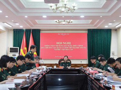 HỌC VIỆN HẬU CẦN TỔ CHỨC HỘI NGHỊ THỐNG NHẤT NỘI DUNG XÂY DỰNG, ĐIỀU CHỈNH QUY CHẾ ĐÀO TẠO, QUẢN LÝ SINH VIÊN ĐẠI HỌC DÂN SỰ