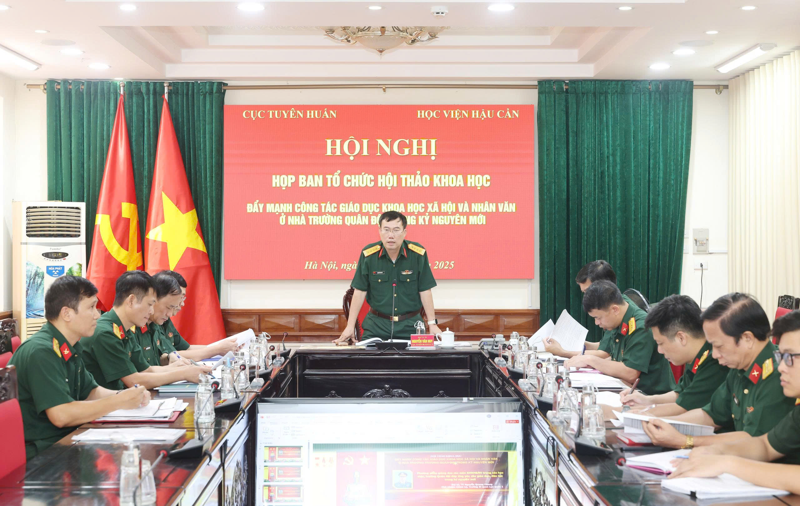 HỌC VIỆN HẬU CẦN CHỦ ĐỘNG LÀM TỐT CÔNG TÁC CHUẨN BỊ HỘI THẢO KHOA HỌC “ĐẨY MẠNH CÔNG TÁC GIÁO DỤC KHOA HỌC XÃ HỘI VÀ NHÂN VĂN Ở NHÀ TRƯỜNG QUÂN ĐỘI TRONG KỶ NGUYÊN MỚI”