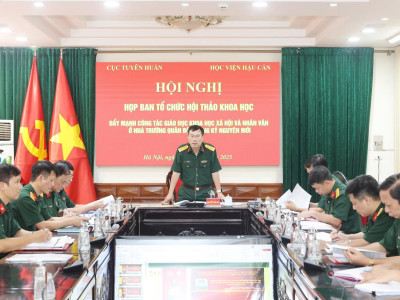 HỌC VIỆN HẬU CẦN CHỦ ĐỘNG LÀM TỐT CÔNG TÁC CHUẨN BỊ HỘI THẢO KHOA HỌC “ĐẨY MẠNH CÔNG TÁC GIÁO DỤC KHOA HỌC XÃ HỘI VÀ NHÂN VĂN Ở NHÀ TRƯỜNG QUÂN ĐỘI TRONG KỶ NGUYÊN MỚI”