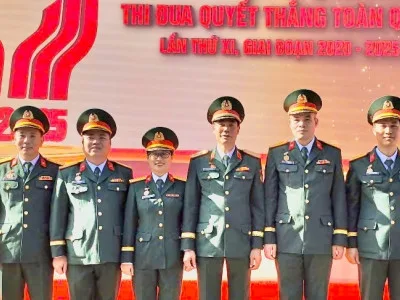 ĐOÀN ĐẠI BIỂU HỌC VIỆN HẬU CẦN THAM DỰ ĐẠI HỘI THI ĐUA QUYẾT THẮNG TOÀN QUÂN LẦN THỨ XI, GIAI ĐOẠN 2020 - 2025