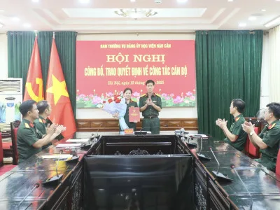 HỌC VIỆN HẬU CẦN - QUAN TÂM THỰC HIỆN TỐT CHÍNH SÁCH CÁN BỘ