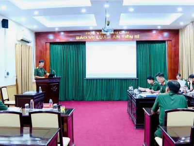 HỌC VIỆN HẬU CẦN TỔ CHỨC BẢO VỆ LUẬN ÁN CẤP CƠ SỞ CHO NGHIÊN CỨU SINH ĐẶNG VĂN THẮNG