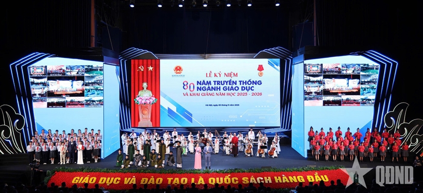 HỌC VIỆN HẬU CẦN THAM DỰ LỄ KỶ NIỆM 80 NĂM TRUYỀN THỐNG NGÀNH GIÁO DỤC VÀ KHAI GIẢNG NĂM HỌC 2025-2026