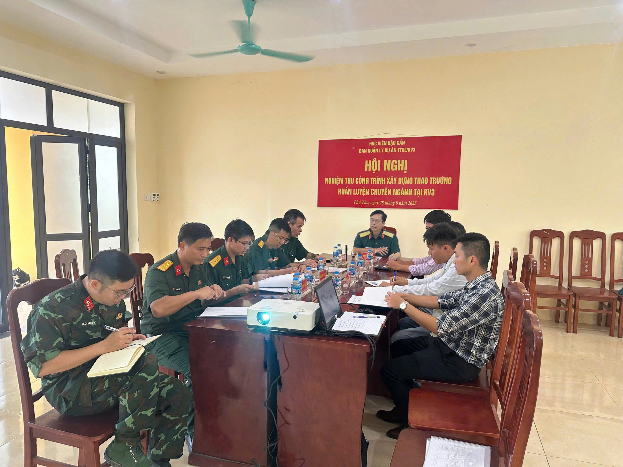 HỌC VIỆN HẬU CẦN TỔ CHỨC HỘI NGHỊ NGHIỆM THU  CÔNG TRÌNH XÂY DỰNG THAO TRƯỜNG HUẤN LUYỆN NĂM 2025