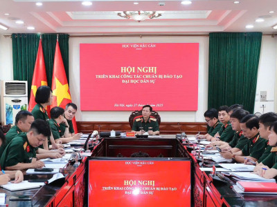 HỌC VIỆN HẬU CẦN TỔ CHỨC HỘI NGHỊ  TRIỂN KHAI CÔNG TÁC CHUẨN BỊ ĐÀO TẠO ĐẠI HỌC DÂN SỰ