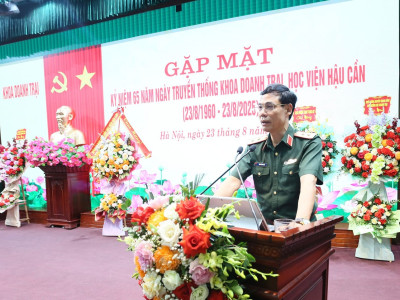 KHOA DOANH TRẠI, HỌC VIỆN HẬU CẦN  TỔ CHỨC GẶP MẶT KỶ NIỆM 65 NĂM NGÀY TRUYỀN THỐNG