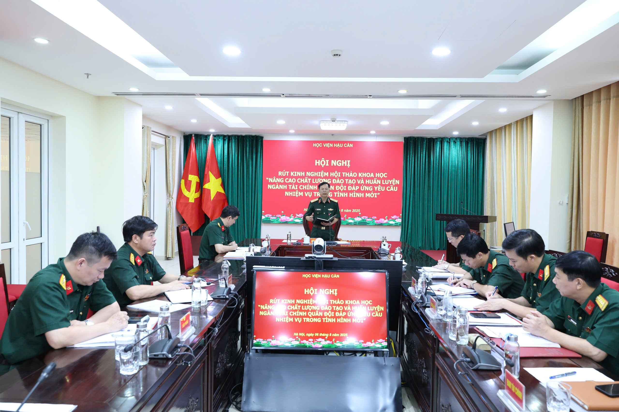 HỌC VIỆN HẬU CẦN TỔ CHỨC HỘI NGHỊ RÚT KINH NGHIỆM HỘI THẢO KHOA HỌC